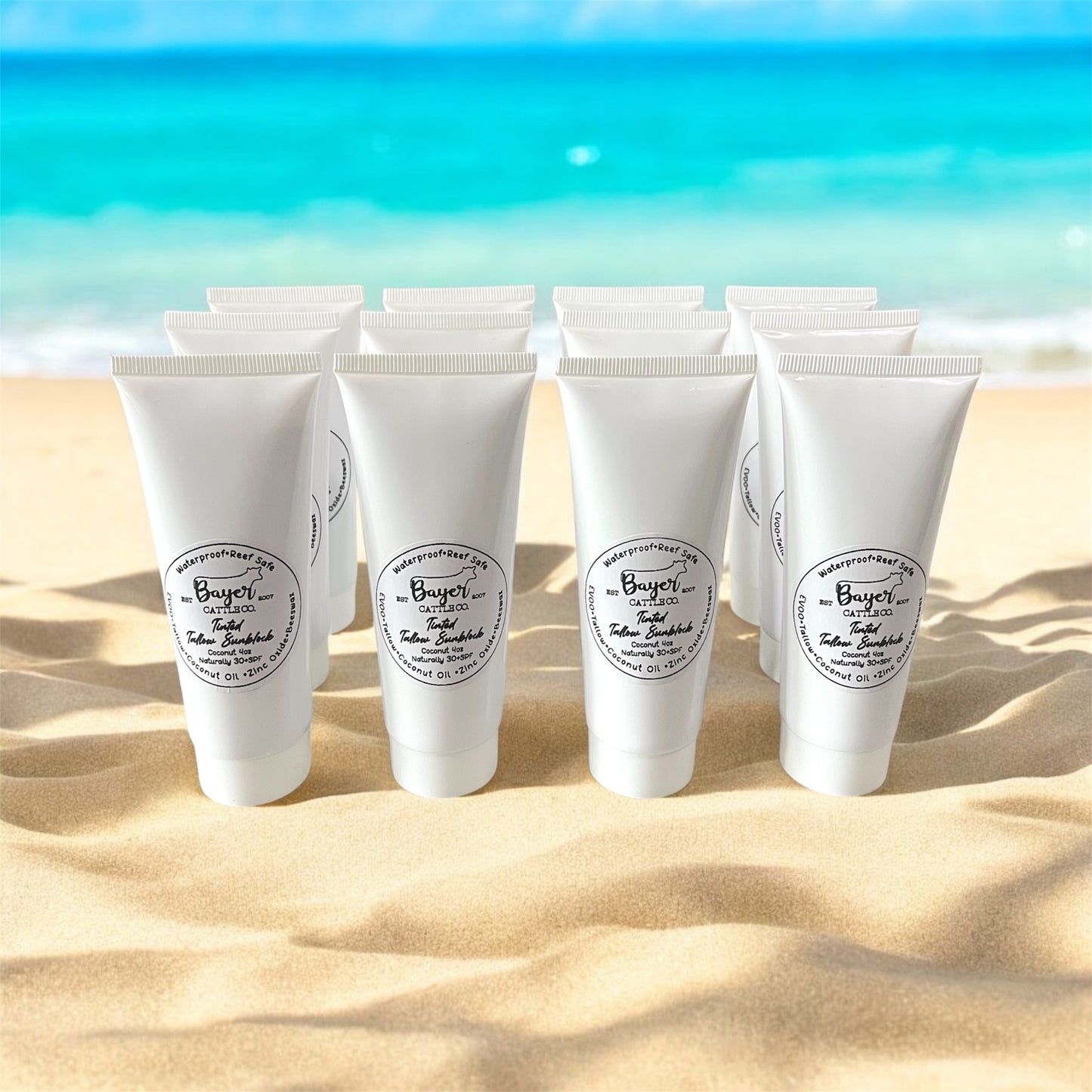 Tinted Tallow Sunblock - Coconut, 4oz