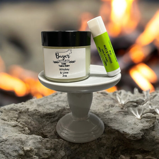 Solid Tallow Balm - Whiskey & Lime