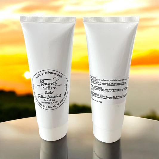Tinted Tallow Sunblock - Coconut, 4oz